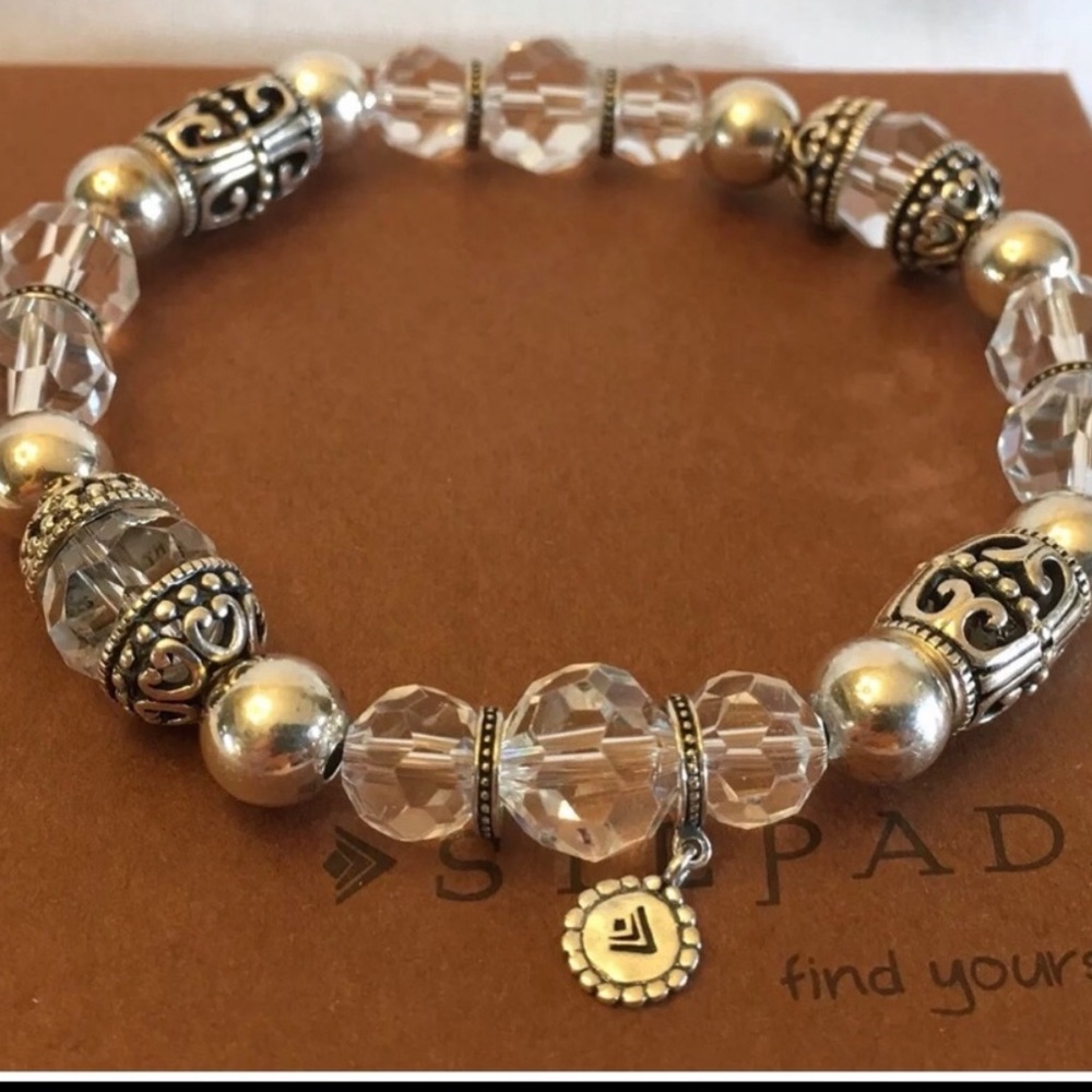 Silpada Glass Bead Sterling Silver Bracelet B2413 - Picture 9 of 15